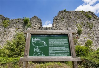 Information board in thePlainburg