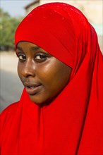 Somali woman posing for the camera