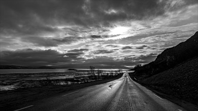 Road by the Porsangerfjord