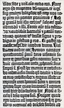 Facsimile from the first Gutenberg Bible