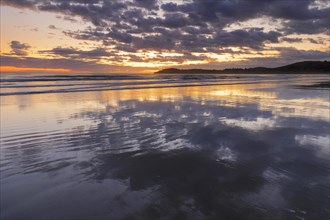 Moeraki Beach at sunrise