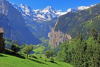 Lauterbrunnen Valley with Breithorn