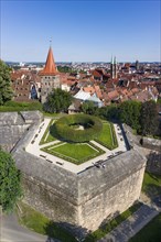 Castle garden in lower bastion