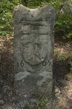 Border stone with Nuremberg coat of arms