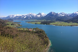 View from Falkenstein to Wolfgangsee
