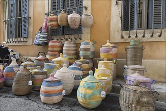 Baskets at the weekly market in Apt