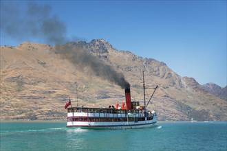Historic steamer Earnslaw on Lake Wakatipu