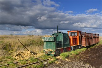Bog railway for the transport of peat in the Goldenstedter Moor