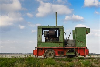 Bog railway in the moor