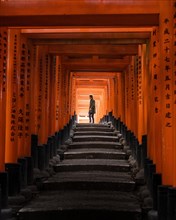 Fushimi Inari Taisha Shrine with person