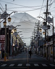 Road leading to Mount Fuji