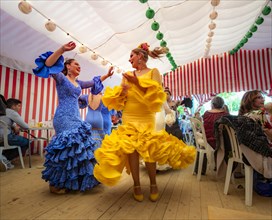Women dancing Sevillano