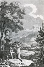 Cover picture of Albrecht von Haller's poems