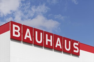 Logo of the DIY chain Bauhaus am Europa Central Warehouse