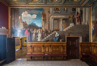 Interior with murals in the Museum Gallerie dell'Accademia
