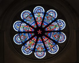 Stained glass window in the cathedral church of St. Blasii