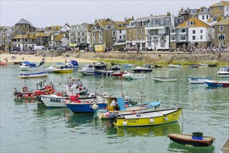 Fishing boats in the picturesque port of St Ives