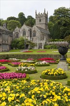 Victorian Lanhydrock House with gardens