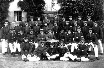 Group of soldiers at the time of the First World War