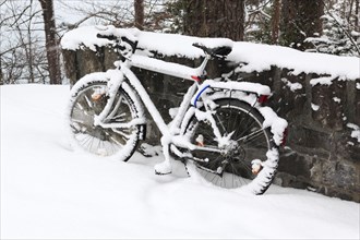 Snowy bike