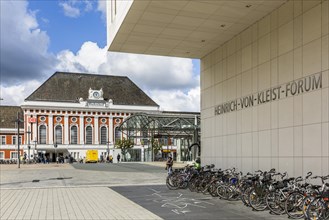 Central station and Heinrich von Kleist Forum with the city's central library