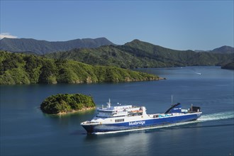 Arriving ferry from the North Island