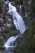 Waterfall and cascades in the Groppenstein Gorge