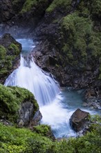 Waterfall in the Groppenstein Gorge