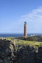 The Butt-of-Lewis Lighthouse at the northernmost point of the Isle of Lewis