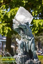 Sculpture The Gnome with the Crystal by Heinrich Natter in Franz Josef Park