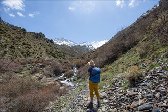 Hiker on a hiking trail