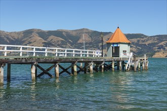 Pier in the bay of Akaroa