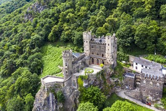 Aerial view of Burg Rheinstein