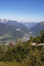 Katrin cable car with view of Bad Ischl