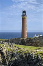 The Butt-of-Lewis Lighthouse at the northernmost point of the Isle of Lewis