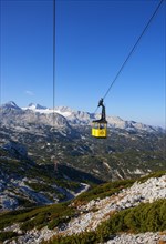 Panoramic view to the mountain station Gjaid and to the Hohen Dachstein