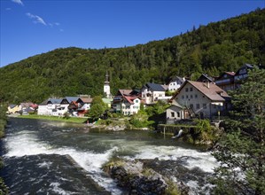 Rapids of the river Traun near Lauffen