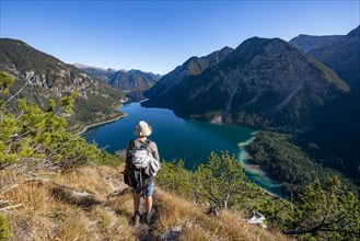 Hiker on hiking trail