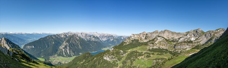 View of the Rofan mountains and Achensee