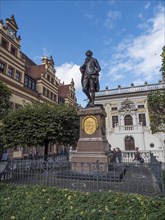 Goethe Monument and the Old Stock Exchange at Naschmarkt