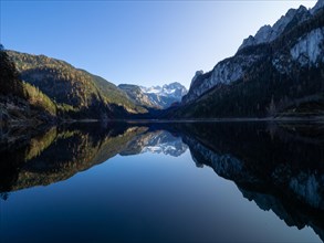 Reflection of the Gosaukamm and Dachstein with glacier in the Gosausee