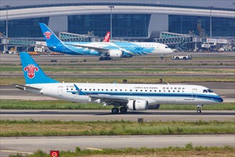 An Embraer 190 aircraft of China Southern Airlines with registration number B-3135 at Guangzhou