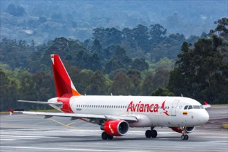 An Avianca Airbus A320 aircraft with registration N416AV at Medellin Rionegro Airport