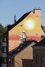 Mural See-Watch by streetart artist Klaus Klinger