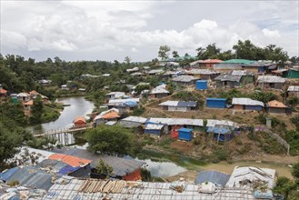Camp for Rohingya refugees from Myanmar