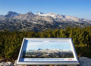 View from the World Heritage Site to the Hoher Dachstein