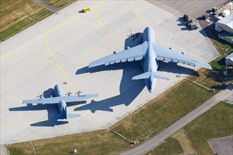 A Lockheed Super Galaxy of the USA Air Force at Stuttgart Airport