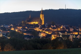 Schneeberg with the church St