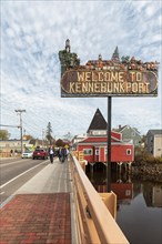 Welcome to Kennebunkport on a bridge Kennebunkport
