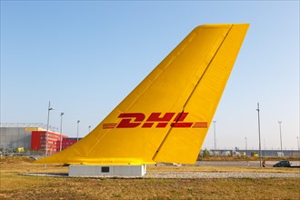 DHL Hub Leipzig Airport Halle LEJ Airport Aircraft vertical tail